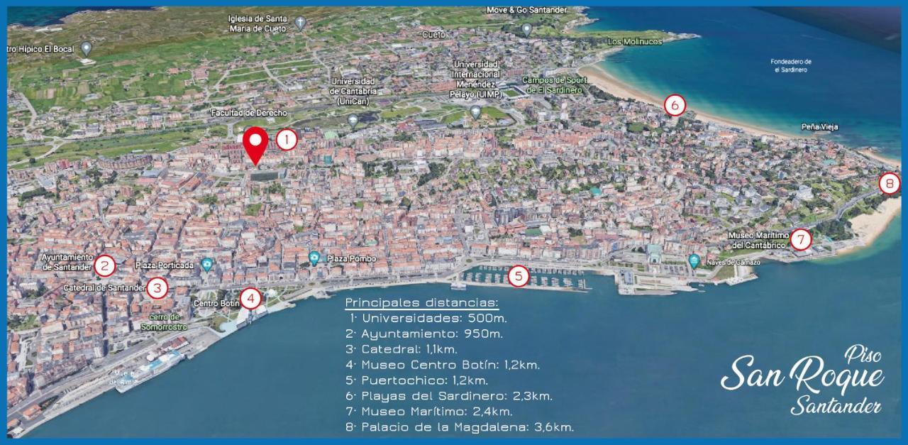 شقة Piso San Roque 3 Hab Cerca Del Centro Y Universidad سانتاندر المظهر الخارجي الصورة